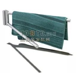 Towel Hanging Bar Bathroom Accessories 3d model