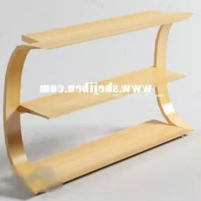 Cabinet Curved Frame Furniture 3d model