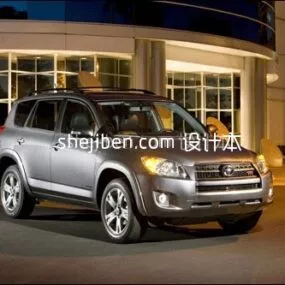 Toyota Rav4 Suv Car 3d model