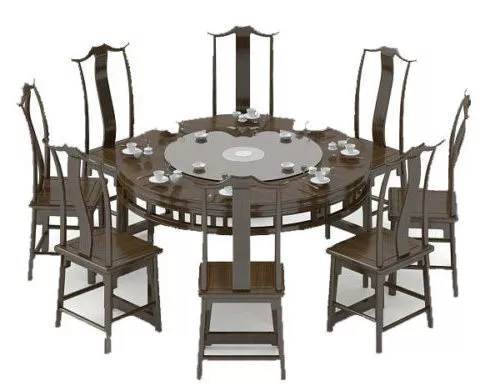 Traditional Chinese Grand Round Table 3d model Traditional Chinese Grand Round Table 3d model