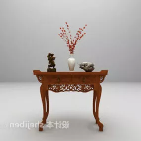 Traditional Antique Chinese Console Table 3d model