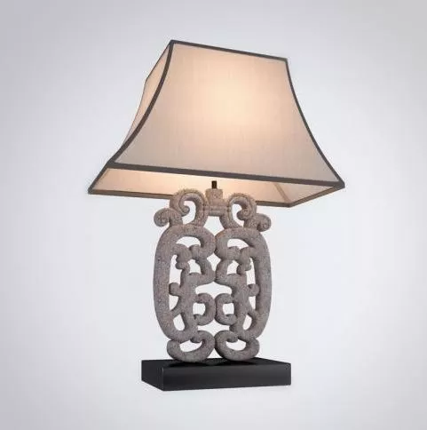 Traditional Stone Carving Table Lamp 3d model Traditional Stone Carving Table Lamp 3d model