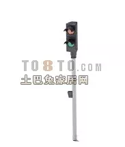 Traffic Lights Red Green Light 3d model