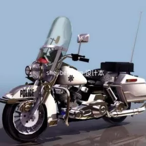 Police Motorcycle 3d model