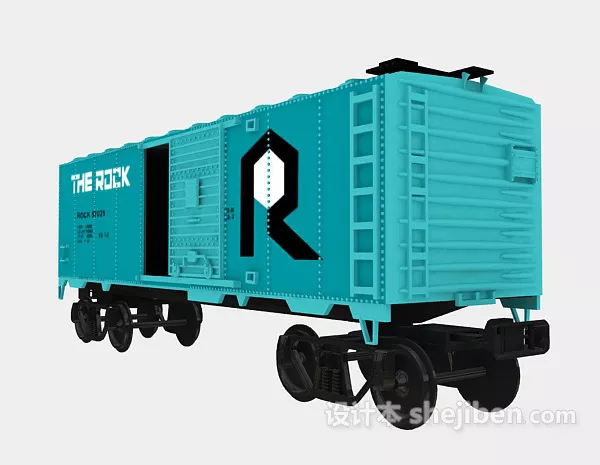 Abandoned Train Scene 3d model