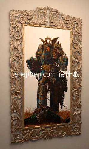 Wood Window Frame Antique Chinese Pattern 3d model