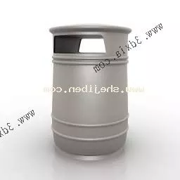 Medical Plastic Dustbin 3d model