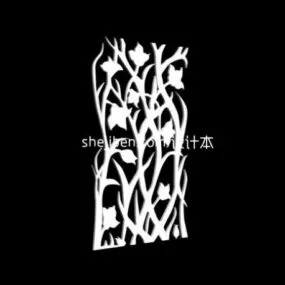 Tree Leaf Partition Divider Furniture 3d model