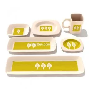 Tea Dish Set 3d model