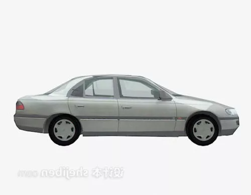 Purple Classic Car 3d model