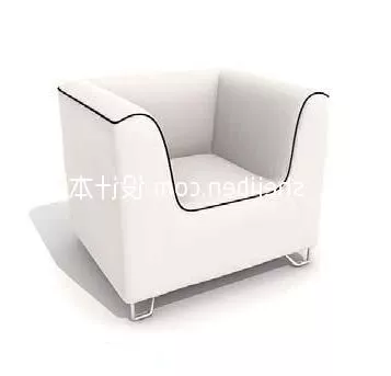 Coffee Armchair Iris 3d model