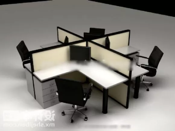 Office Working Table Module 3d model Office Working Table Module 3d model