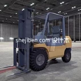 Fork Loader Vehicle 3d model
