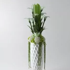 Vase Potted Decoration 3d model