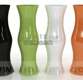 Colorful Vase Decoration 3d model
