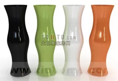 Vase Fern On Hanger 3d model
