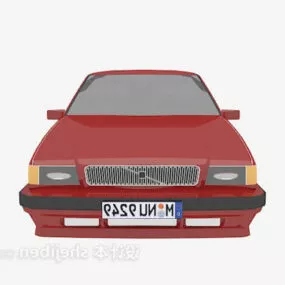 Vintage Vehicle Red Car 3d model