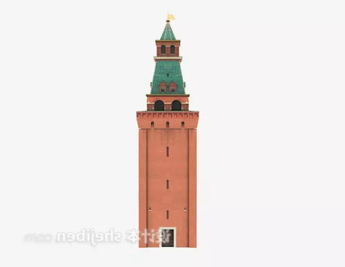 Medieval Stone Watch Tower 3d model