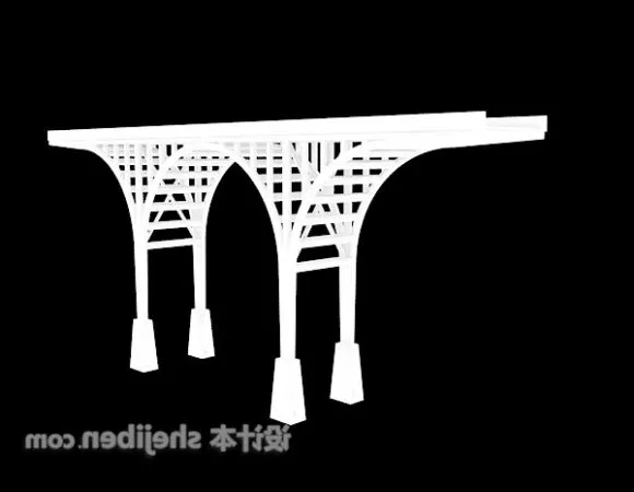Tile Stone Bridge 3d model