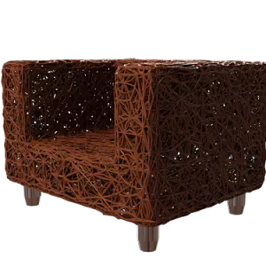 Armchair Cube Shape Motogi 3d model