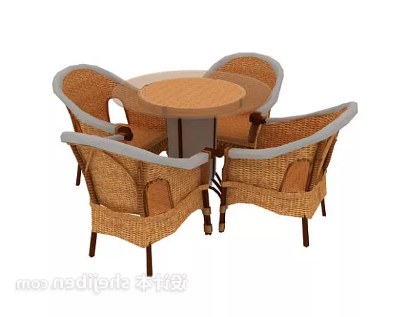European Style Coffee Table And Chair 3d model European Style Coffee Table And Chair 3d model