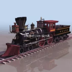 Vintage Train Head 3d model