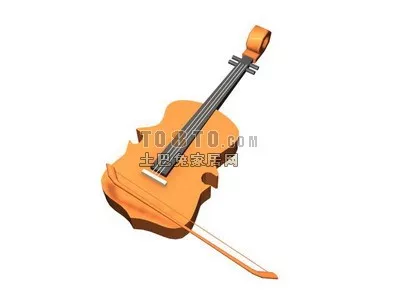 Stylist Violin Instrumental 3d model Stylist Violin Instrumental 3d model