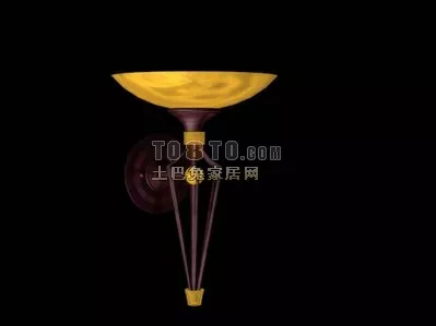 Metal Floor Lamp Boutique Style 3d model