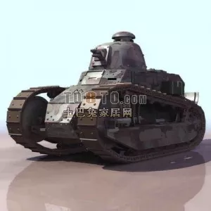 Weapon Ww1 Tank 3d model Weapon Ww1 Tank 3d model