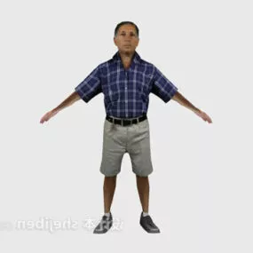 Shirt Man 3d model