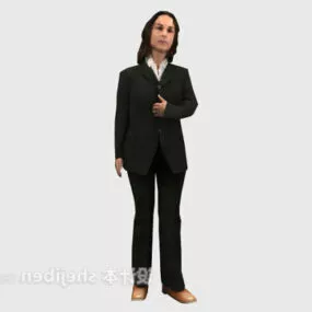 Woman In Suite 3d model