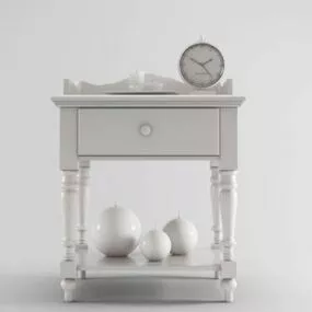 White European Console Table 3d model