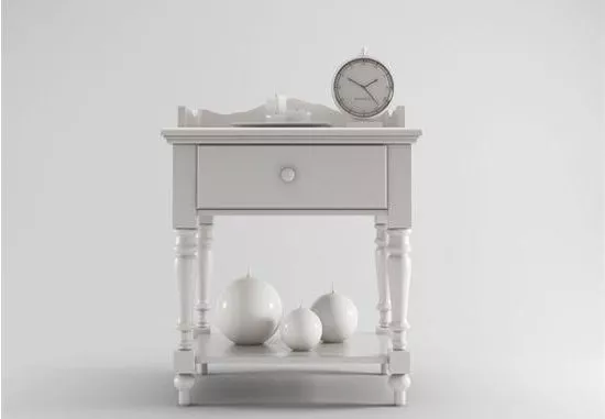 Console Desk Traditional Table 3d model