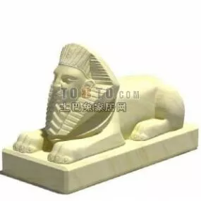 Stone Sphinx Statue 3d model