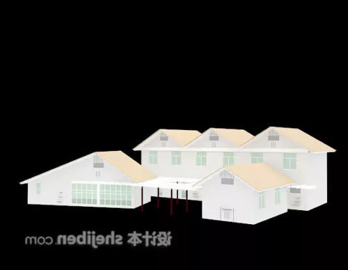Roadside House 3d model