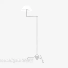 White Silver Floor Lamp 3d model
