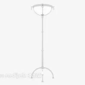 White Living Room Floor Lamp 3d model