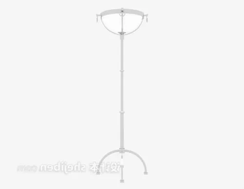 White Living Room Floor Lamp 3d model White Living Room Floor Lamp 3d model