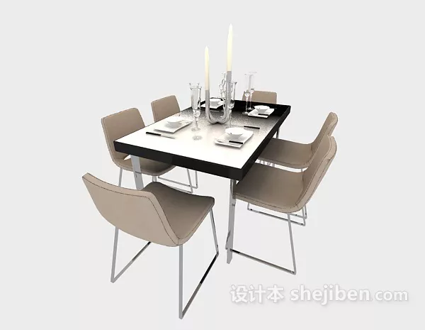 Pentagon Table 3d model