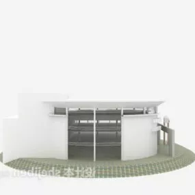 White Modern Villa 3d model