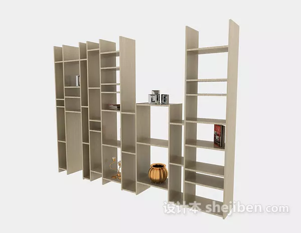 Market Display Product Cabinet 3d model
