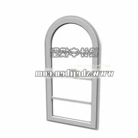 Window Frame Round Head 3d model