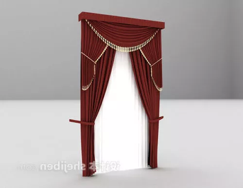 Curtain Transparent 3d model