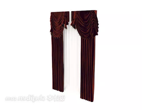 Roll Curtain Vintage Textures 3d model