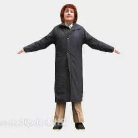 Winter Fashion Woman 3d model