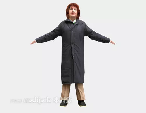 Winter Fashion Woman 3d model Winter Fashion Woman 3d model