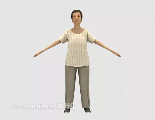 Woman Standing Position 3d model Woman Standing Position 3d model