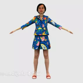 Indoor Woman Character 3d model