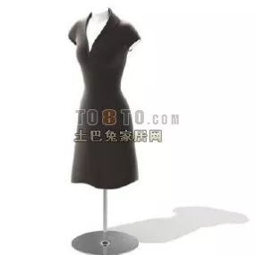 Women Clothing On Mannequin 3d model
