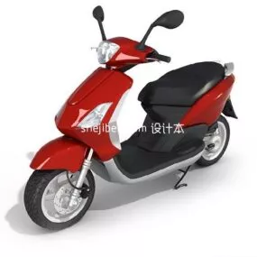 European Scooter Motorcycle 3d model